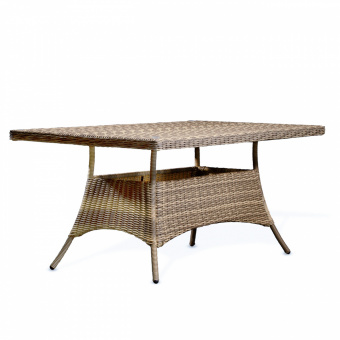 YH-T4028D Стол обеденный плетеный 180x90 SAINT-MARTIN (СЕН-МАРТЕН) из искусственного ротанга, пшеничный меланж