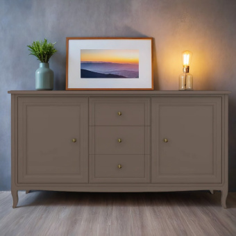 Комод широкий 3 ящика и 2 двери М403Q Quartz
