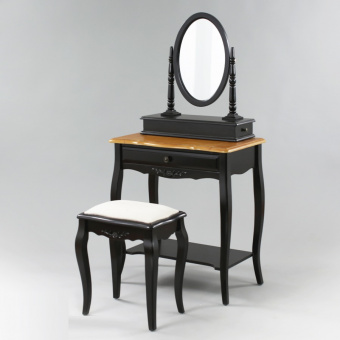 Стол туалетный с зеркалом ST9121N (Чёрный)