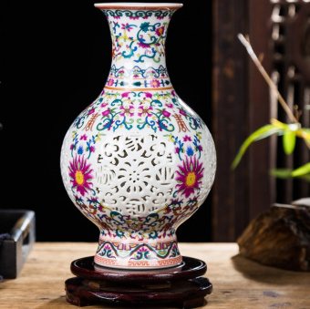 Ваза Фонарь Розовая