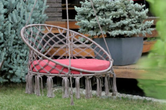 АРУБА подвесное кресло (коричневый) в комплекте с подушкой (без каркаса)