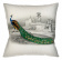 Интерьерная подушка «Величественно окрашенный портрет павлина» (версия 4)