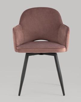 Стул Венера вращающийся велюр пыльно-розовый