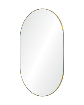 Золотое овальное зеркало “Рейли”