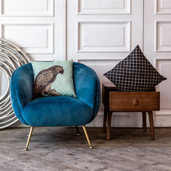 Интерьерная подушка «Чешуйки двойные» (ночь)