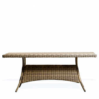 YH-T4028D Стол обеденный плетеный 180x90 SAINT-MARTIN (СЕН-МАРТЕН) из искусственного ротанга, пшеничный меланж