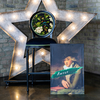 Барный стул «Цветущая аристократка», версия 2