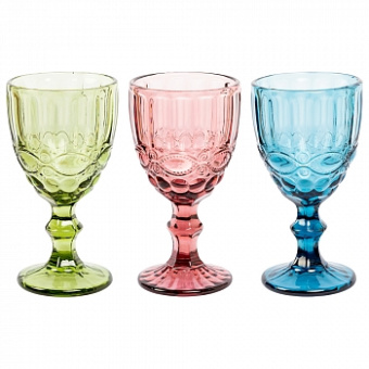 Бокалы «Дольче» (6 штук, 3 цвета)