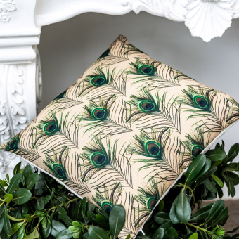 Интерьерная подушка «Жар-Птица» (беж)