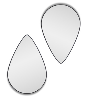 Droppe Black (Дроп) Зеркало в тонкой раме Smal 40*60см